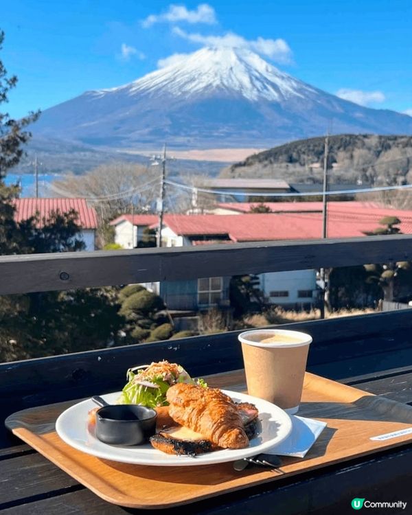 富士山景咖啡☕️！河口湖必去！😍