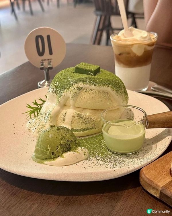 抹茶舒芙蕾☁️食緊空氣咁！😋