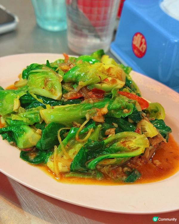 尖沙咀夜市vibe人氣泰菜🇹🇭必食燒豬頸肉！