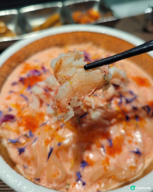 松葉蟹肉明太子忌廉烏冬🦀