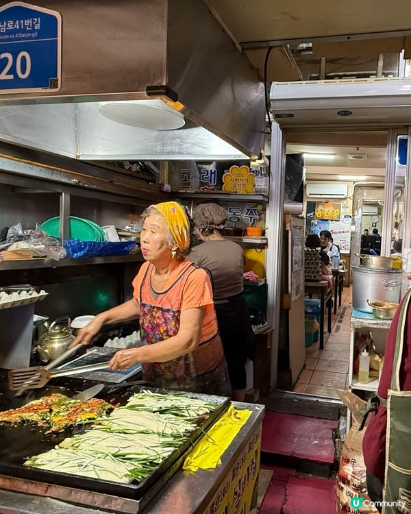 釜山海雲台傳統市場海鮮蔥餅🤤