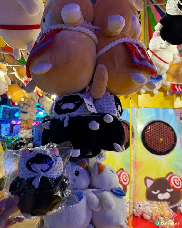 AIA嘉年華，黑貓公仔表情💯！