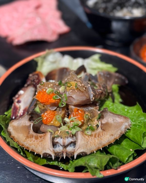 超正和韓牛同醬油蟹🤤
