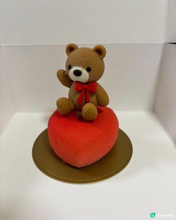 聖安娜熊仔心心蛋糕 🐻💖 靚到暈！