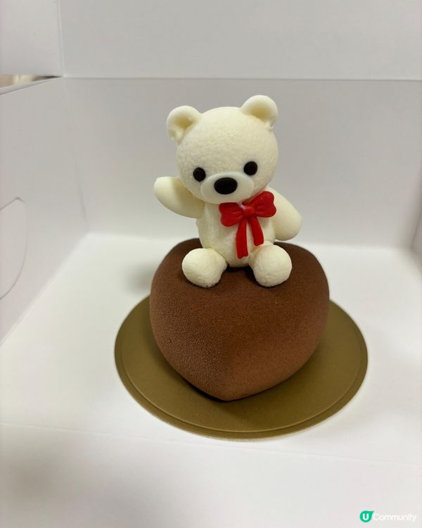 聖安娜熊仔心心蛋糕 🐻💖 靚到暈！
