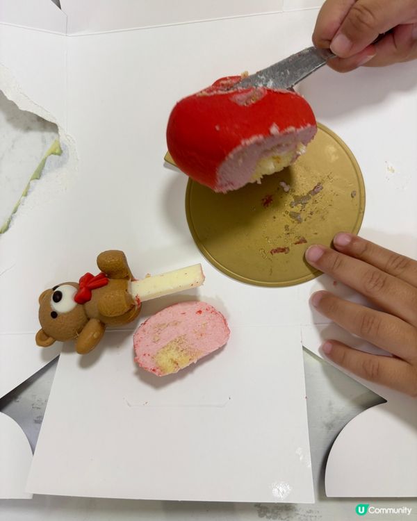 聖安娜熊仔心心蛋糕 🐻💖 靚到暈！