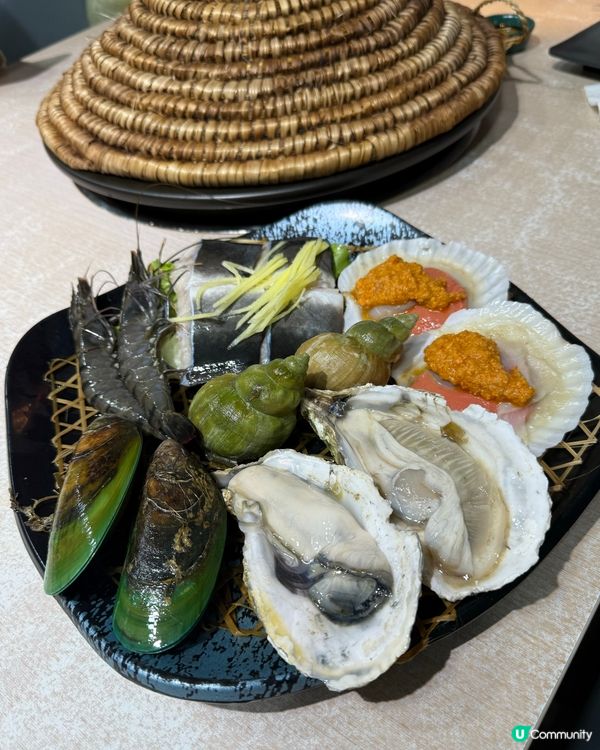 $450食十款海鮮 連粥底 糖水