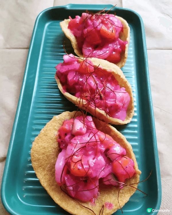 火龍芒果蝦仁配蝦片