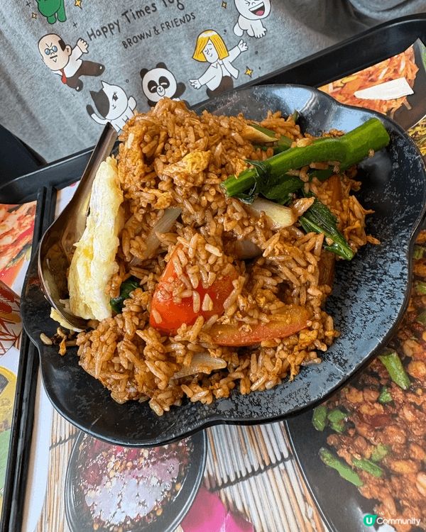 原來旺角熟食街市嘅野食認真好好味呀，我去試咗泰式火車頭炒飯及...