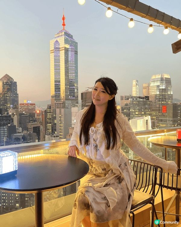 超美香港中環餐廳🍴，日落🌅黃昏超美，超出片的😍！除了美景，菜...