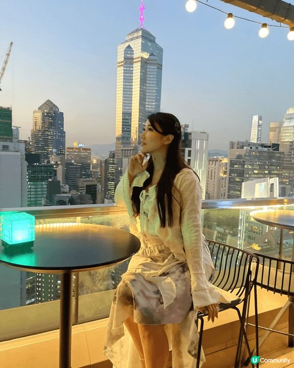 超美香港中環餐廳🍴，日落🌅黃昏超美，超出片的😍！除了美景，菜...