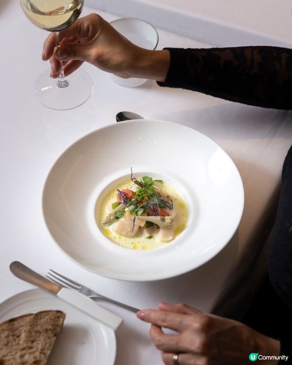 米芝蓮一星餐廳Arcane情人節套餐 帝王蟹撻/北海道帶子/澳洲和牛                                    