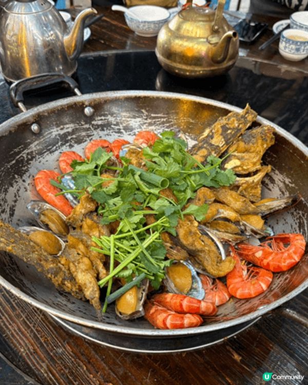 觀塘工廈美食，小城大廚，平靚正$250一大煲羊腩煲，足夠兩個...