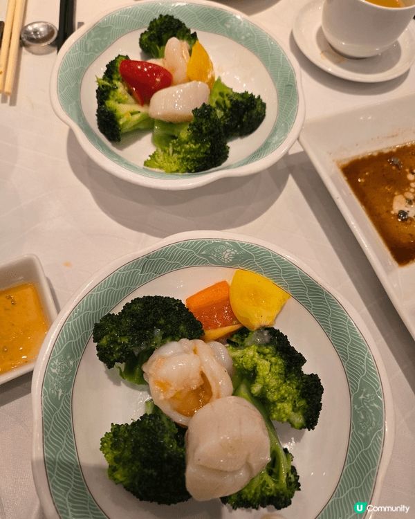翠園扺食鮑魚海鮮魚翅套餐，美味可口，大件夾扺食，一試難忘