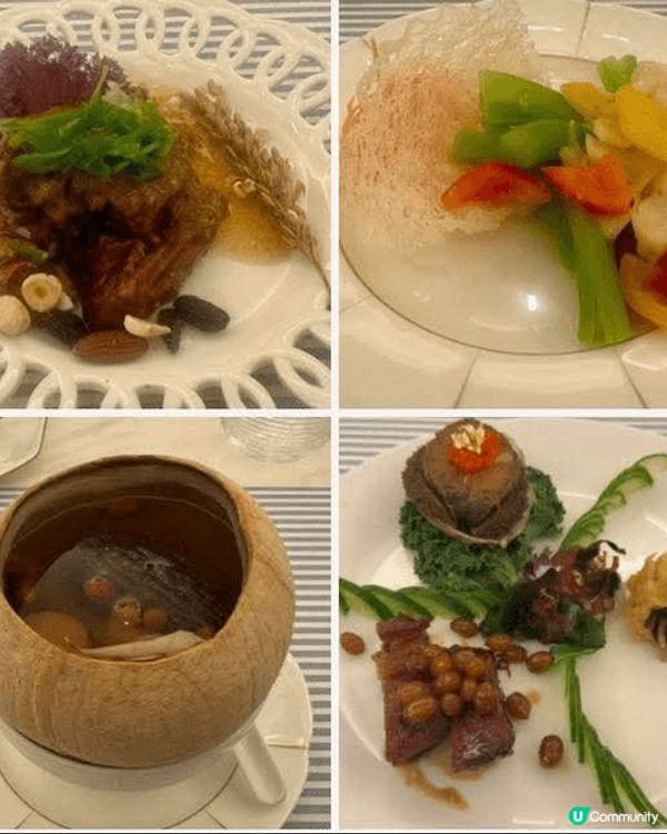 聞名私房菜 - 鮑魚、蟹鉗等，及中環會所 - 特色小菜、椰棕...