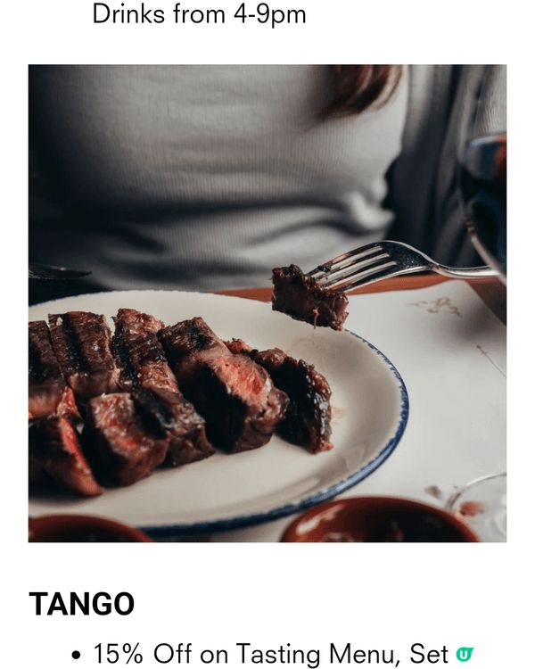 Flatiron steak with medium rar...