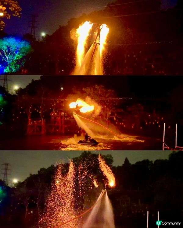 ✨深圳🇨🇳-⚠️💬竟未過看非遺打鐵花⁉️💢 水上火壺超好看