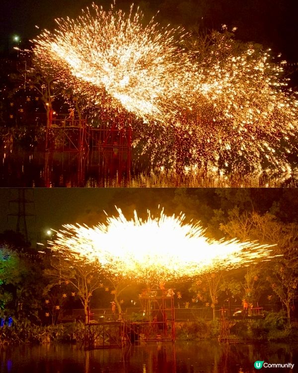 ✨深圳🇨🇳-⚠️💬竟未過看非遺打鐵花⁉️💢 水上火壺超好看