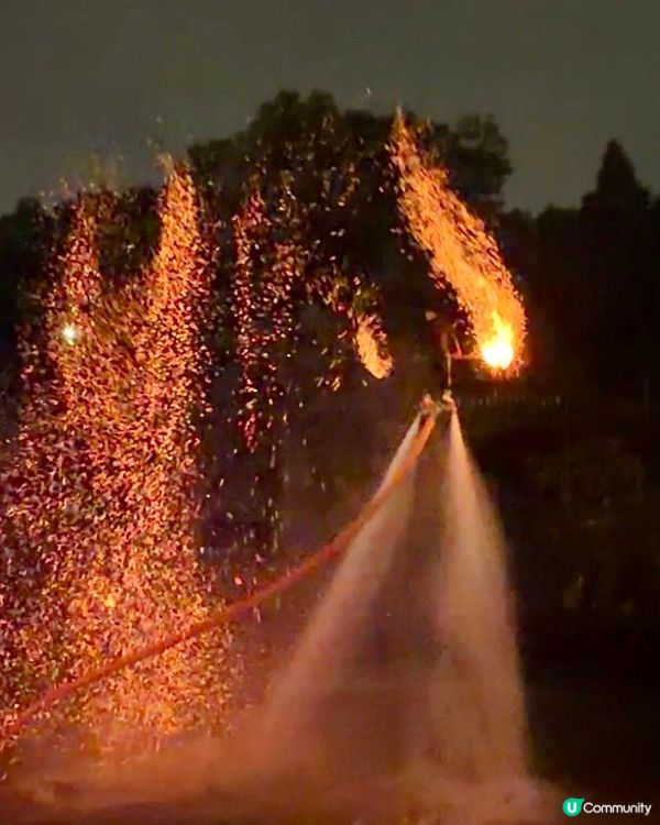 ✨深圳🇨🇳-⚠️💬竟未過看非遺打鐵花⁉️💢 水上火壺超好看