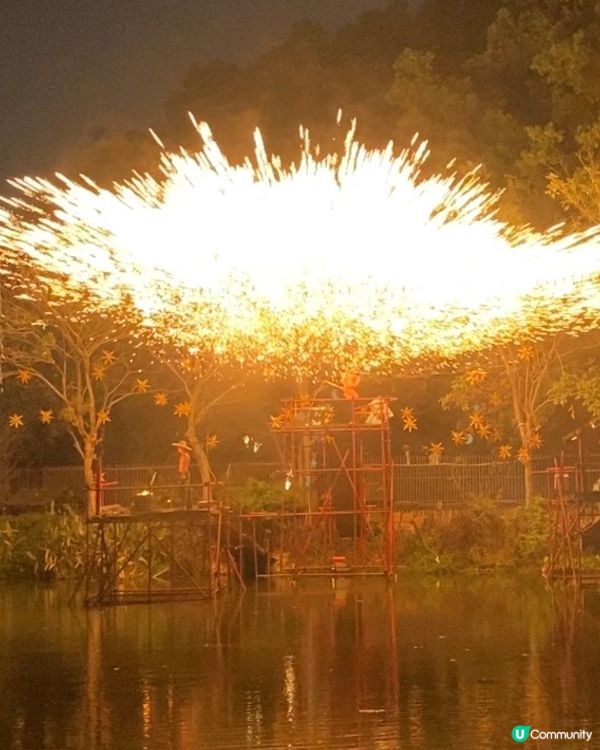 ✨深圳🇨🇳-⚠️💬竟未過看非遺打鐵花⁉️💢 水上火壺超好看