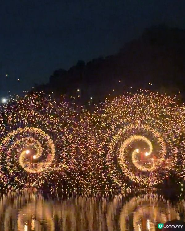 ✨深圳🇨🇳-⚠️💬竟未過看非遺打鐵花⁉️💢 水上火壺超好看