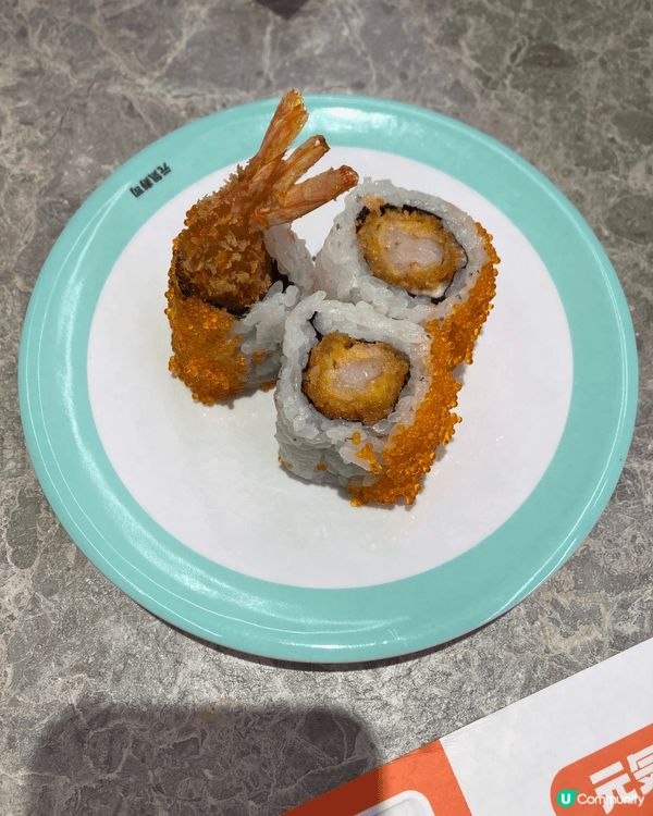元氣壽司刺身新鮮，推薦炸蝦卷、鰻魚、三文魚，全港地點多，方便...