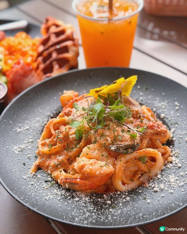 大埔龍尾灘放空喵喵cafe💚打卡180度海景🌊