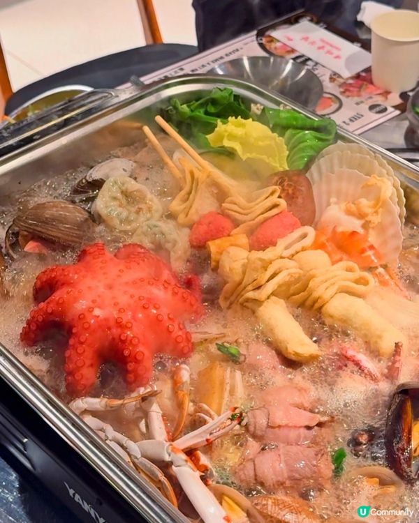 海鮮鍋超澎湃！鮑魚八爪魚必食！😋