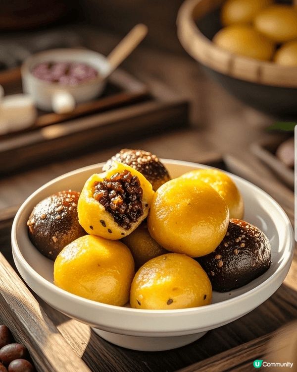 這是一道名為桂花蜜拉糕的上海傳統甜點。 