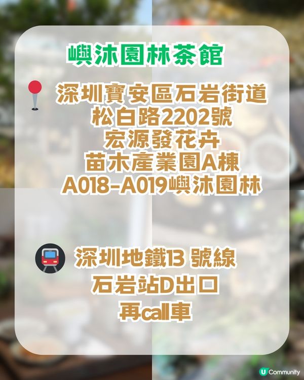 深圳5大必去勁Chill餐廳cafe！ 靚到以為去咗世外桃源✨ 最低消費15起!