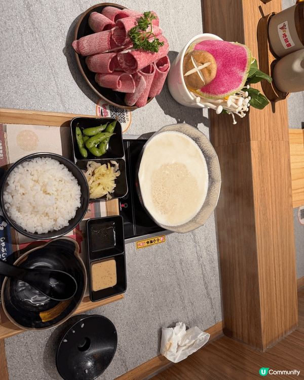 在太子千島吃壽喜燒有很好的肉吃，值得推介比所有人吃，很好吃和...