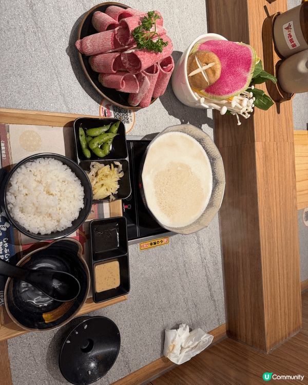 在太子千島吃壽喜燒有很好的肉吃，值得推介比所有人吃，很好吃和...