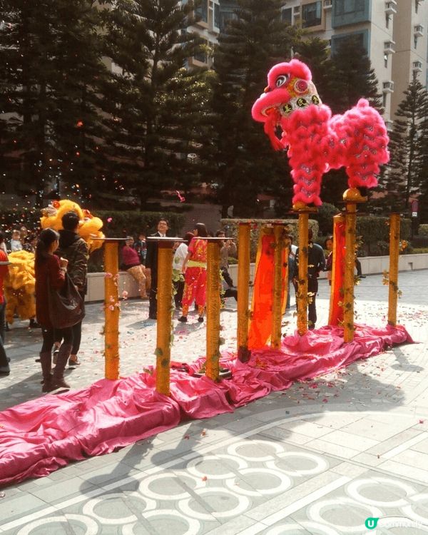 新春期間，屋苑擧辦了新年新氣象舞獅表演，真的很熱閙，大家睇得...
