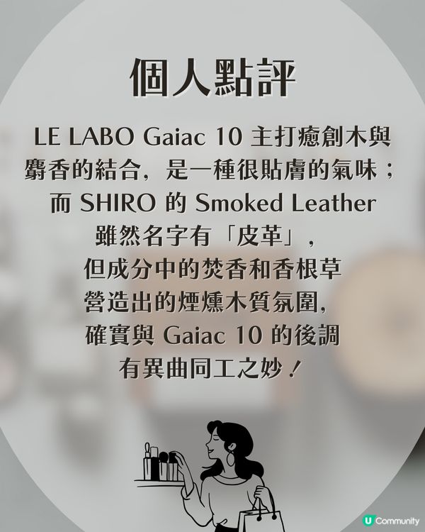 LE LABO Gaiac 10 平替出現？價錢差成10倍！網民激推日本SHIRO隱藏神物：「真係似！」