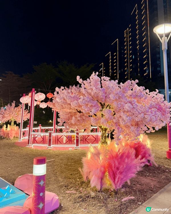 農曆新年倒計時，北角匯化身超夢幻pink pink 櫻花海「...