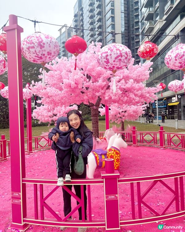 農曆新年x情人節主題打卡Pink花海🌸♥️