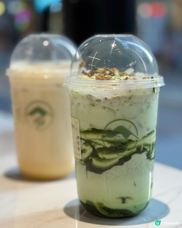 炮台山喫茶舍💚開心果歐蕾好正😋