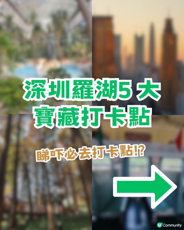 深圳羅湖區5 大個寶藏打卡點📸 高空日落+森林秘境+復古火車