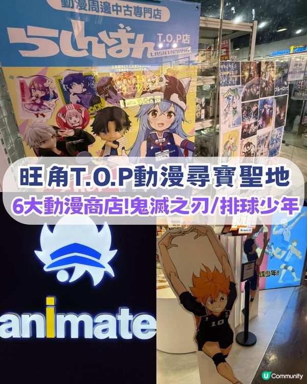旺角T.O.P 6大動漫尋寶聖地!鬼滅之刃/排球少年