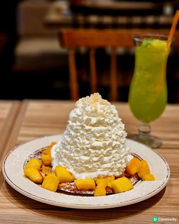 超厚忌廉芒果蛋糕！🤤🍰