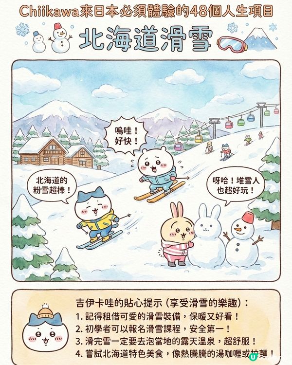 AI生成！ Chiikawa 來日本體驗的48個人生項目上集 (附 AI 指示 + 教學) 📝✨