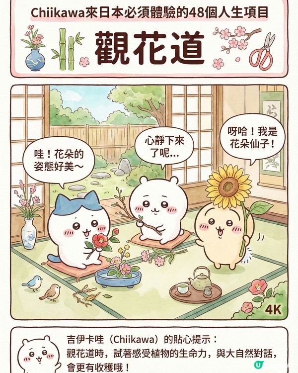 AI生成！ Chiikawa 來日本體驗的48個人生項目上集 (附 AI 指示 + 教學) 📝✨