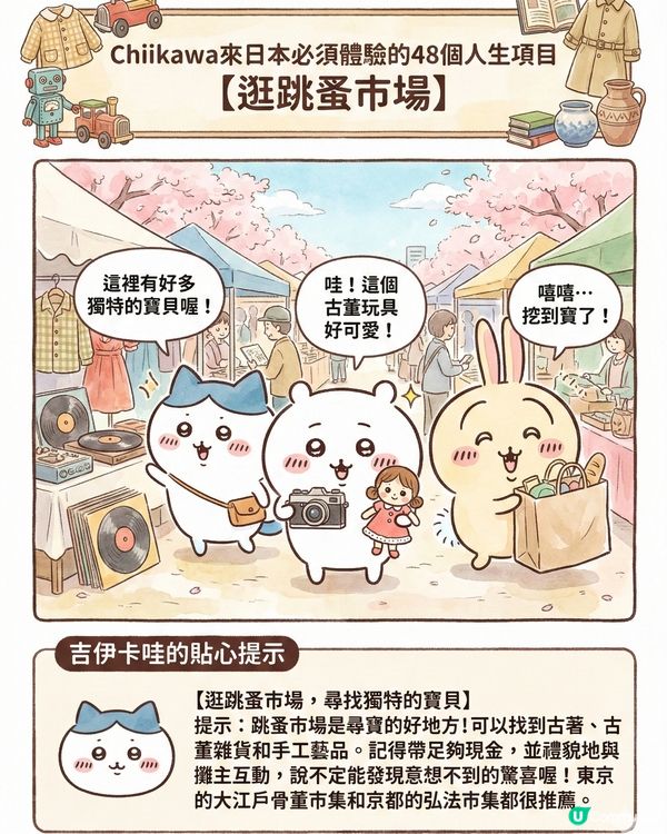 AI生成！ Chiikawa 來日本體驗的48個人生項目下集 (附 AI 指示 + 教學) 📝✨