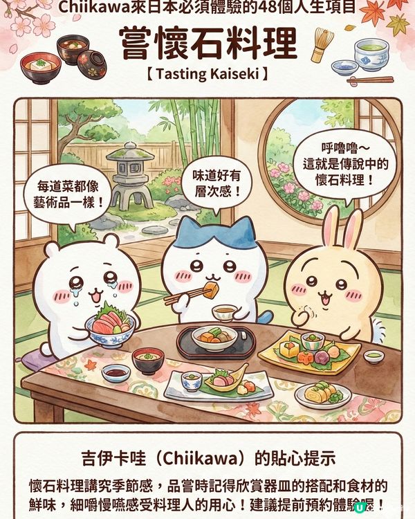 AI生成！ Chiikawa 來日本體驗的48個人生項目下集 (附 AI 指示 + 教學) 📝✨