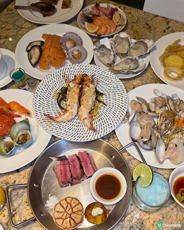 《環迴深圳》X 團年飯系列 X 人均不到￥350 X 生蠔龍蝦宴 @ Cafe Chinois ( 車公廟站金茂JW萬豪酒店 )