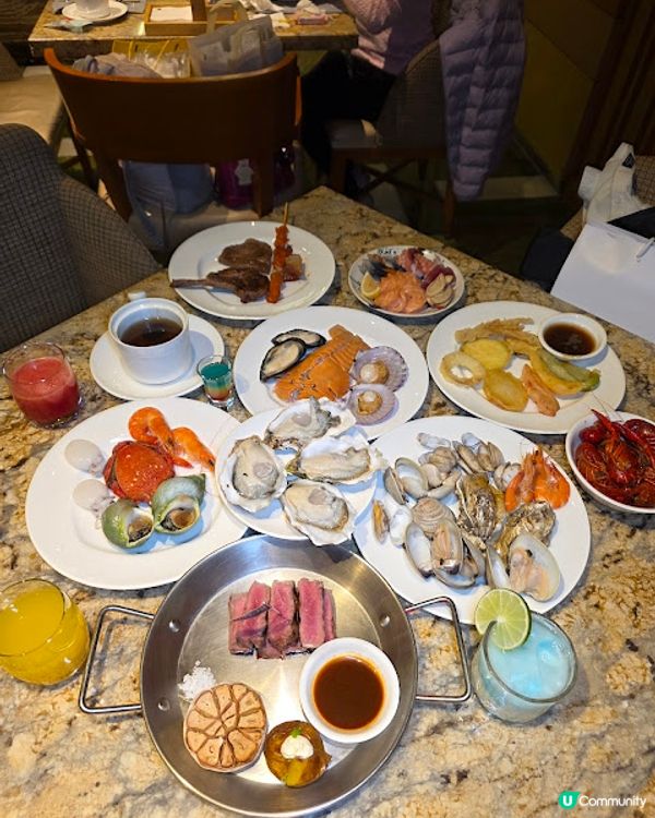 《環迴深圳》X 團年飯系列 X 人均不到￥350 X 生蠔龍蝦宴 @ Cafe Chinois ( 車公廟站金茂JW萬豪酒店 )