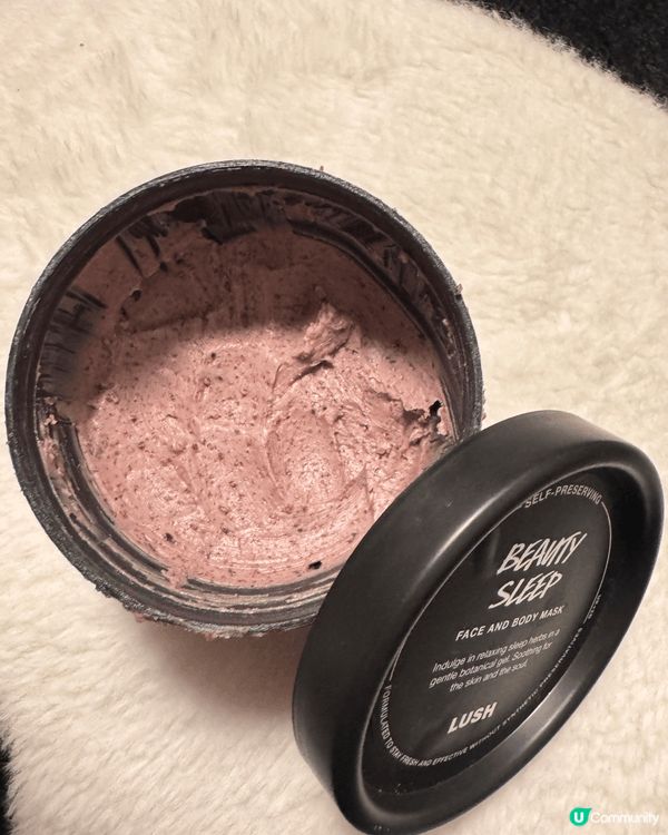 Lush一向標榜成份純天然，呢款面膜淡淡香氣，敷完之後皮膚光...