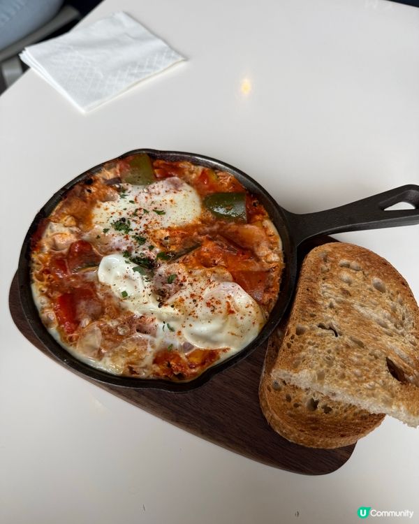 陽光朝食☀️酸種麵包配番茄蛋🍳