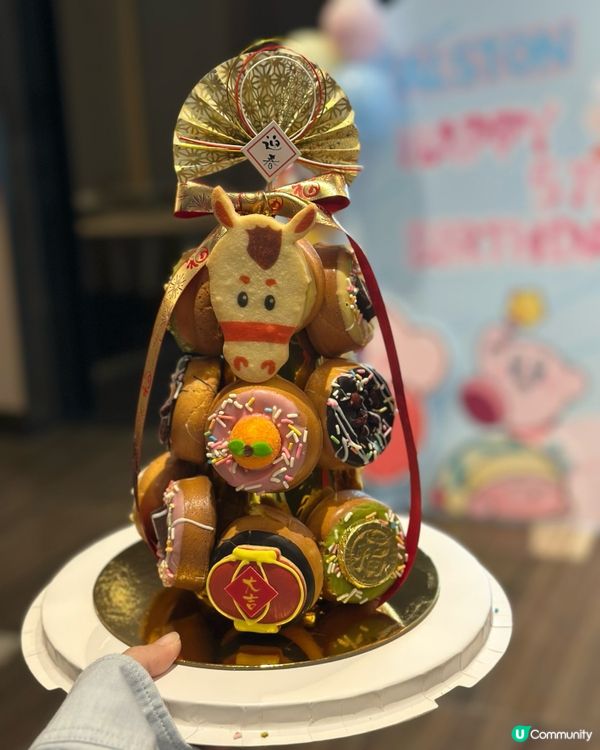 人氣爆燈馬年donut 塔  🐎✨