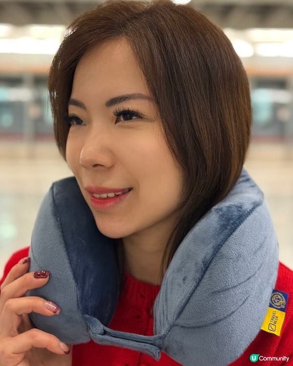 登機必備！舒服頸枕+收納斜背包😴🎒